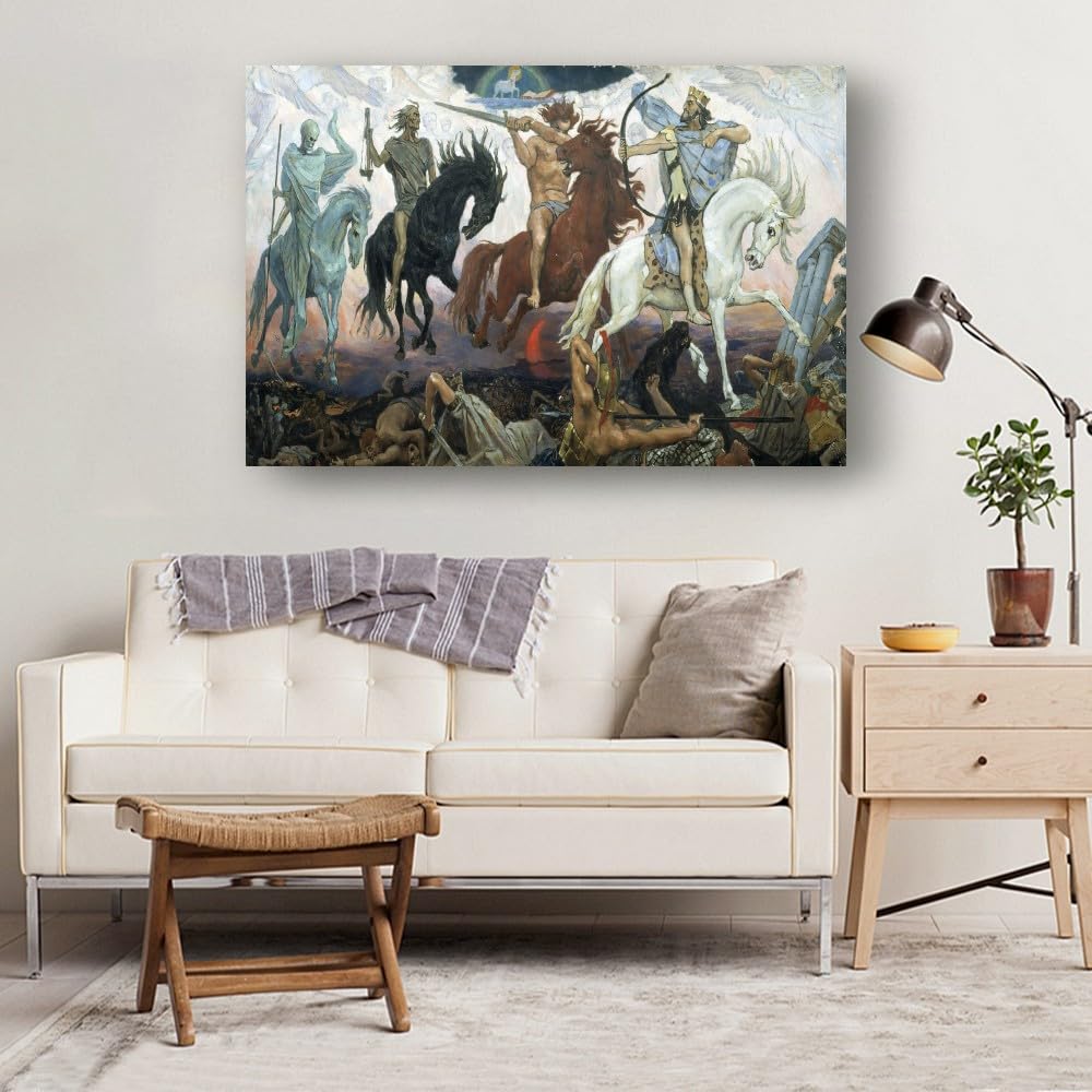 Amazon.com: Wajizvl Christian Art Four Horsemen of The Apocalypse